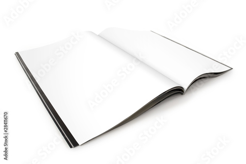 Blank Magazine Spread - Left Page