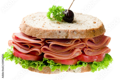 sandwich de mortadella photo