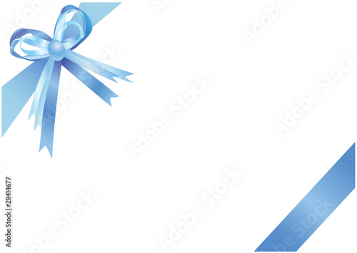 Blue ribbon, illustration