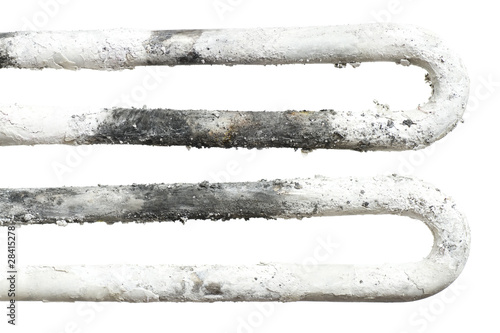 limescale on washing machine heater