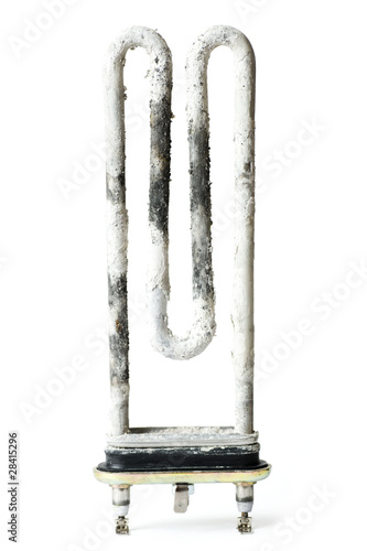 limescale on washing machine heater