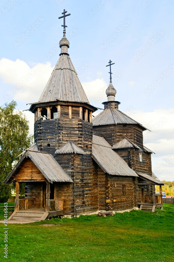 the wooden church in Suzdal museum, Russia the wooden church in Suzdal museum, Russia