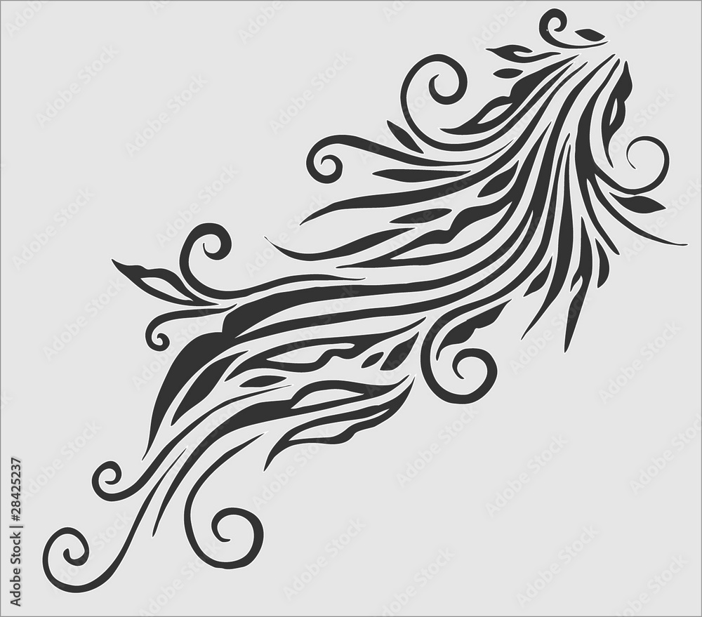 Vector floral decor Vector floral decor