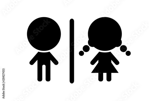 Toilet symbol, vector illustration
