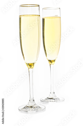 celebration toast with champagne