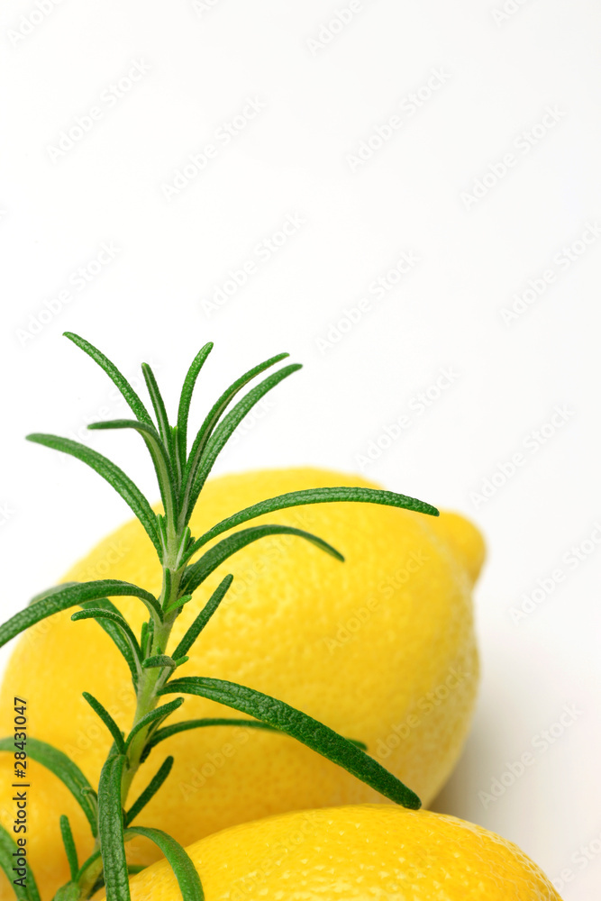 lemon and rosemary