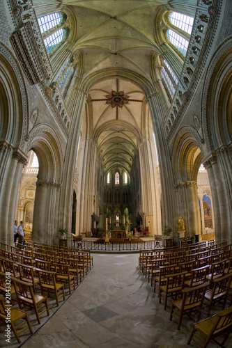 interior of Cathedral Notre Dame, Bayeux, Normandy, France