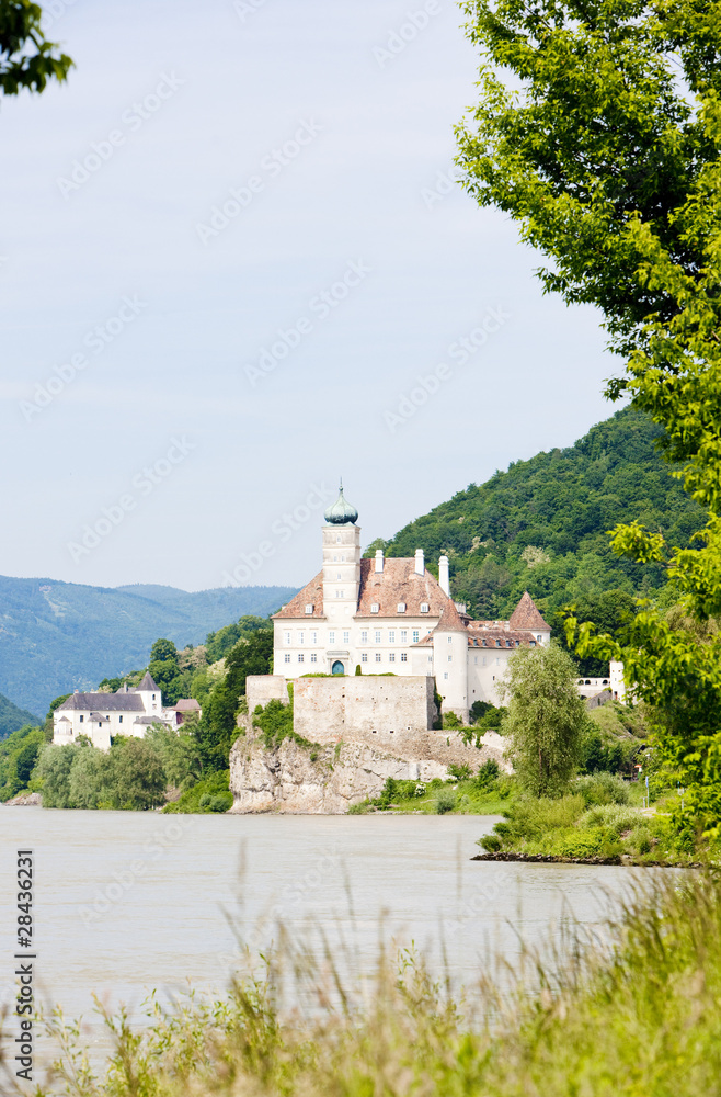 Schoenbuehel Castle on the Danube river, Lower Austria, Austria Schoenbuehel Castle on the Danube river, Lower Austria, Austria