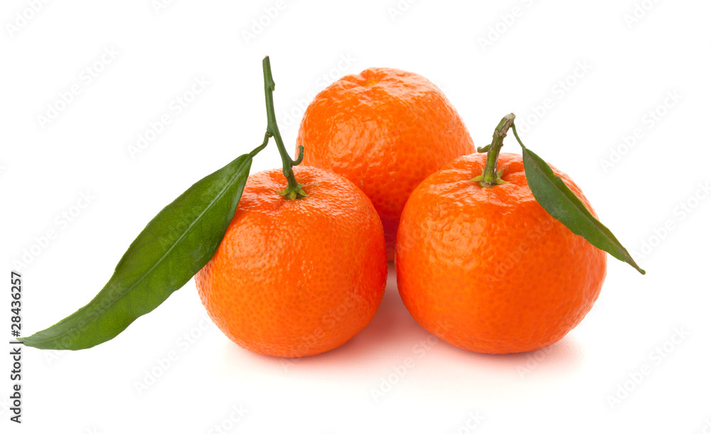 Three ripe tangerines Three ripe tangerines