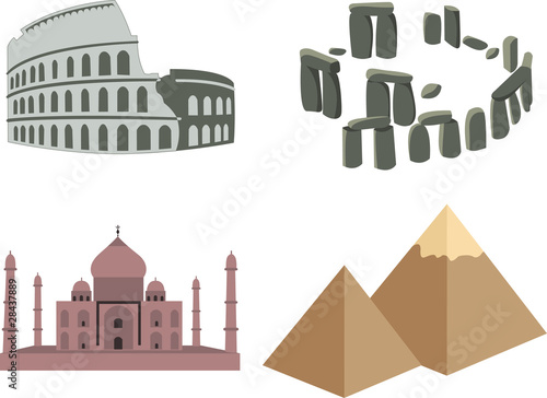 Famous world landmarks