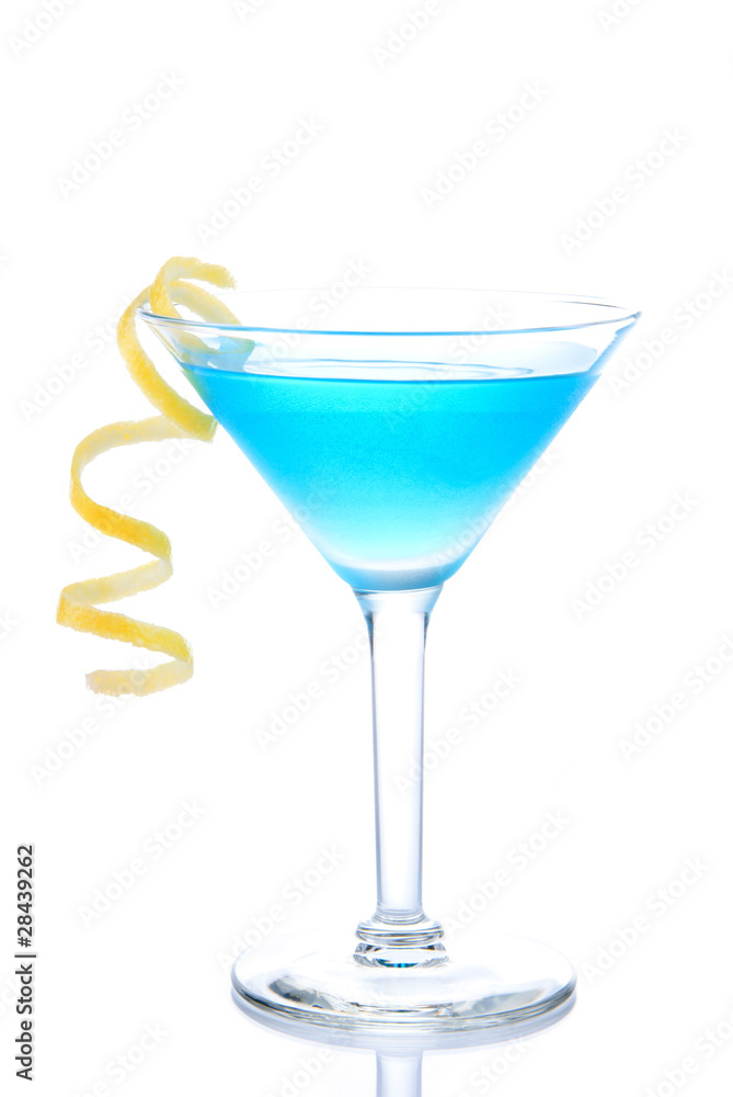 Blue Cosmopolitan cocktail