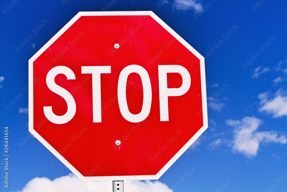 Obraz premium Stop sign