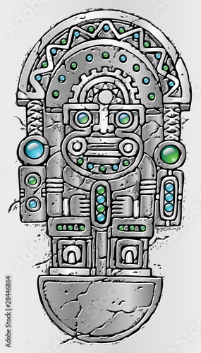 scultura maya photo