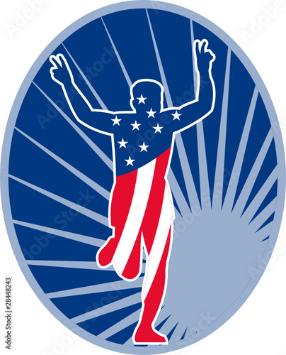 american marathon runner race
