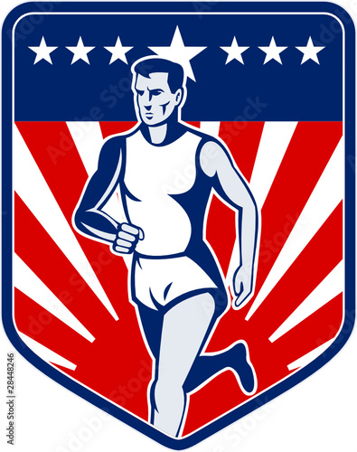 american marathon runner race