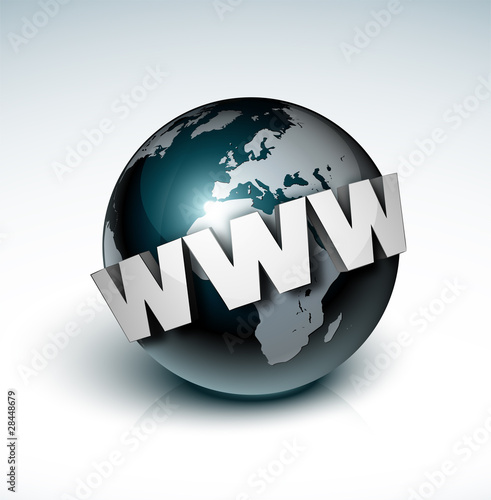 planète terre globe internet www