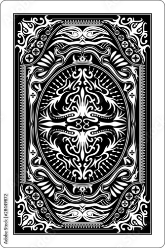 playing card back side 60x90 mm