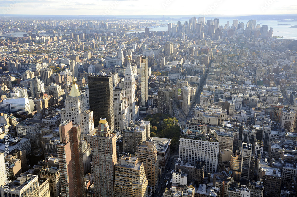 Fototapeta premium new-york vue du ciel