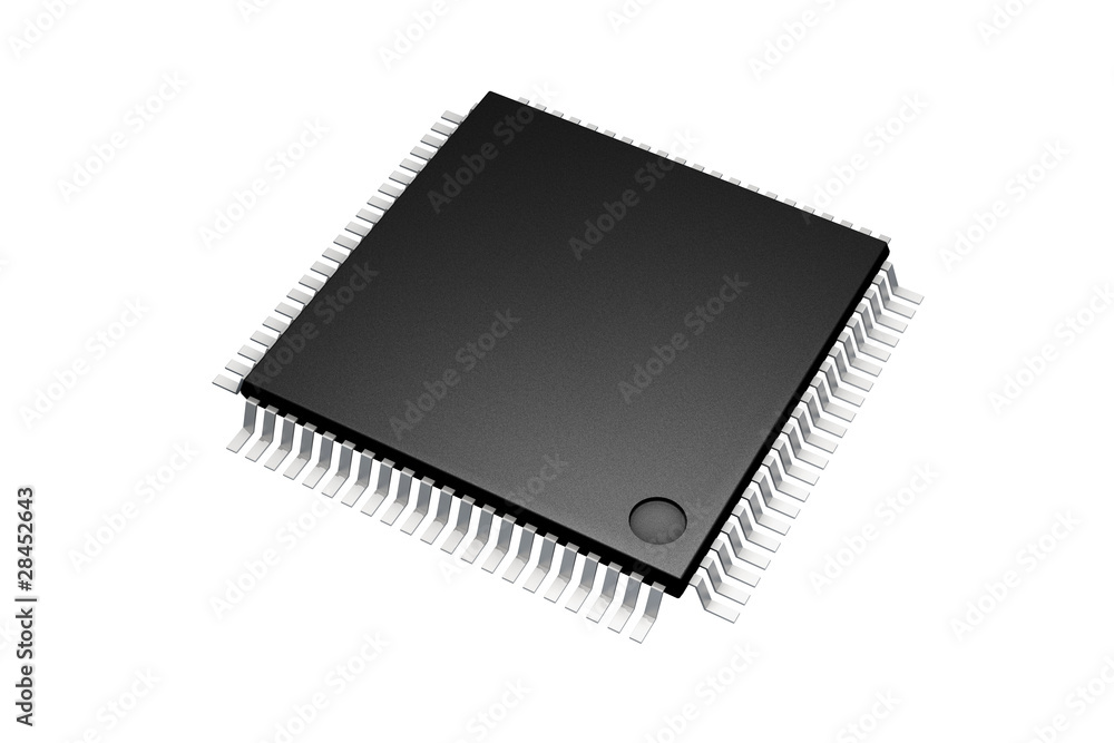 computerchip auf weiß computerchip auf weiß