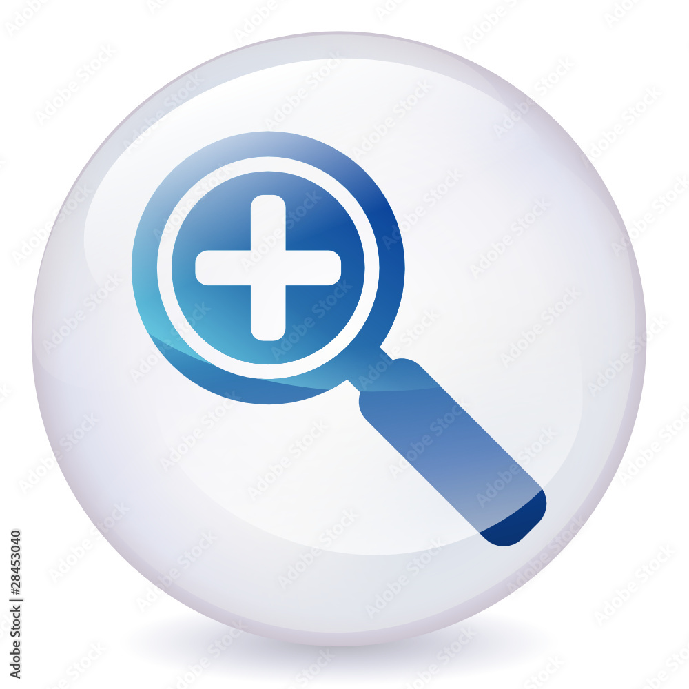 Zoom In Crystal Ball Icon Zoom In Crystal Ball Icon