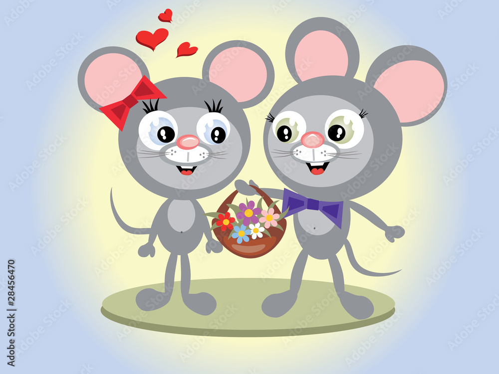Mouses in love Mouses in love