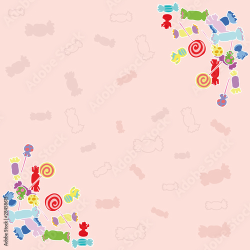 Candy pink background.