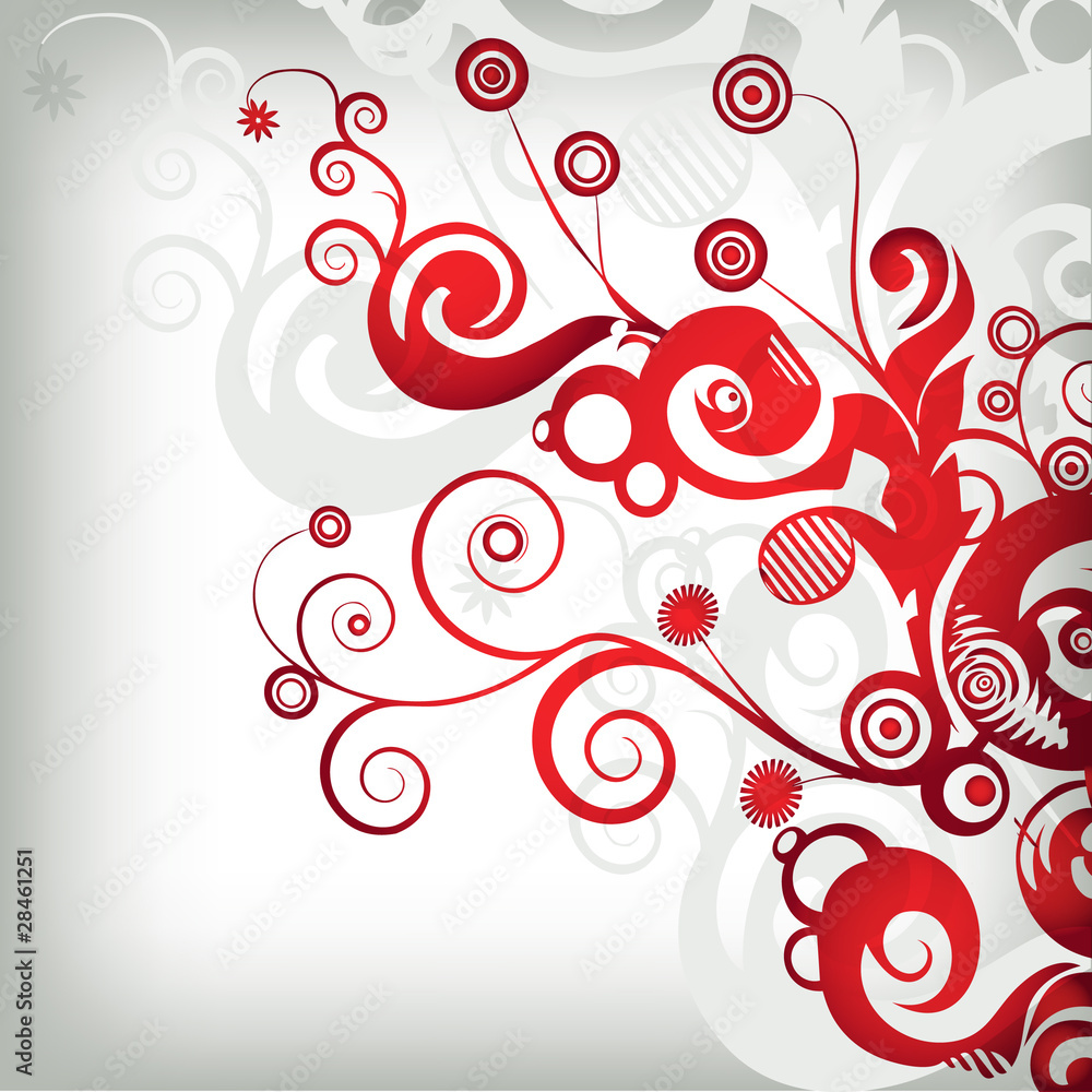 Bright floral grunge background Bright floral grunge background