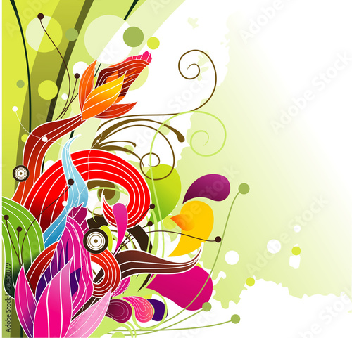 flower color vector illustration