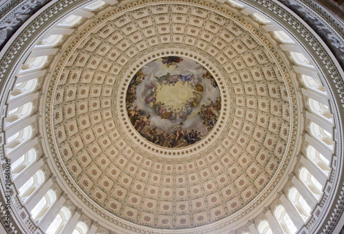 US Capitol indoor dome  Washington DC
