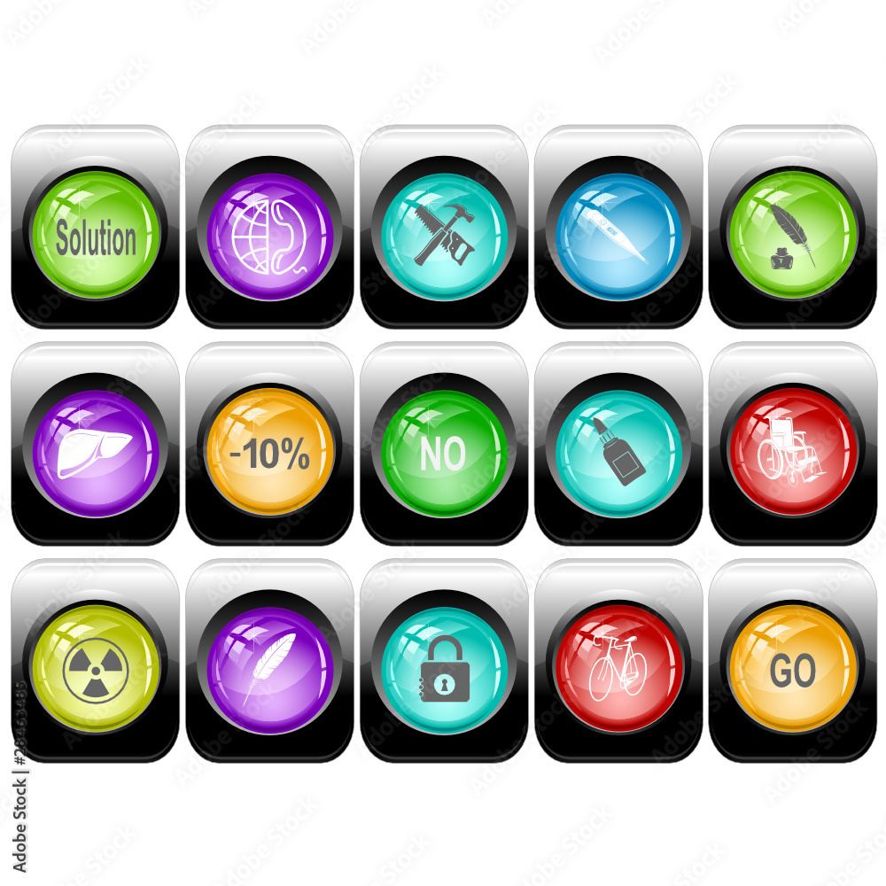 Vector set of internet buttons Vector set of internet buttons