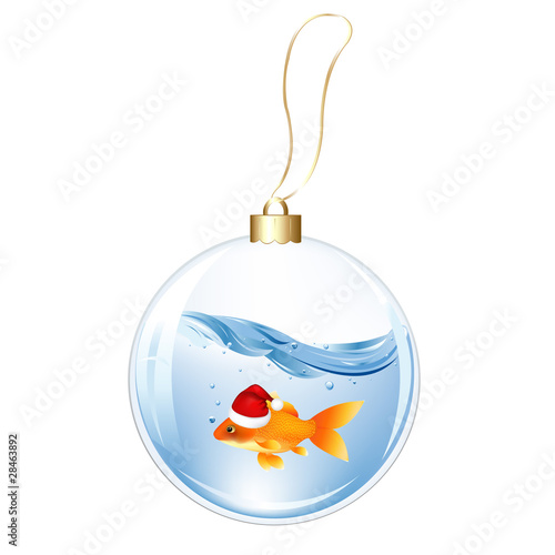 New Years Sphere With Goldfish