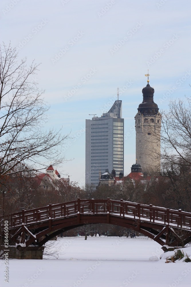 Fototapeta premium romantisches leipzig im winter