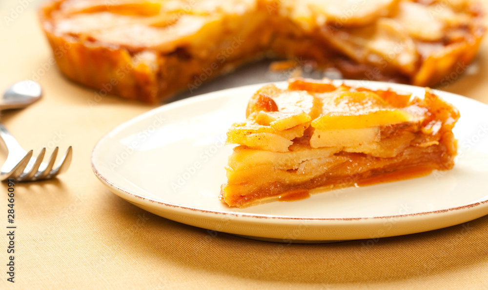 Caramel Apple Tart Slice