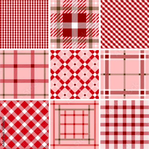 Set of plaid patterns