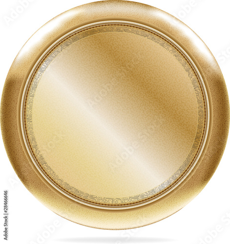 Blank brass button base #5 | Vector.ai