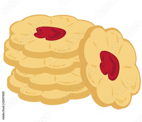 Cookies pile.
