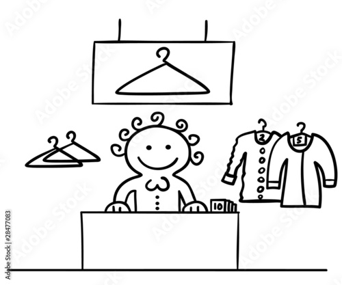 figur an garderobe
