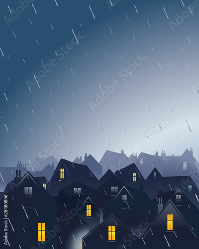 rainy rooftops