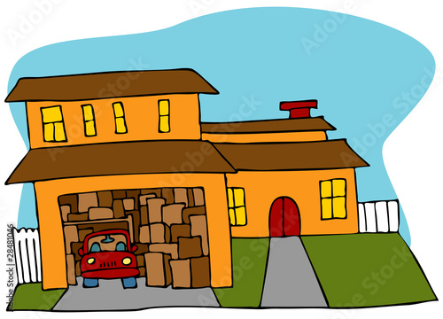 Cluttered Garage