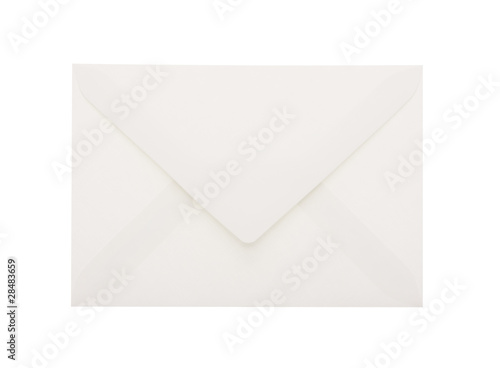 Weißer Briefumschlag mit Beschneidungspfad