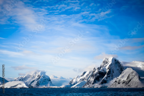 Beautiful snow-capped mountains