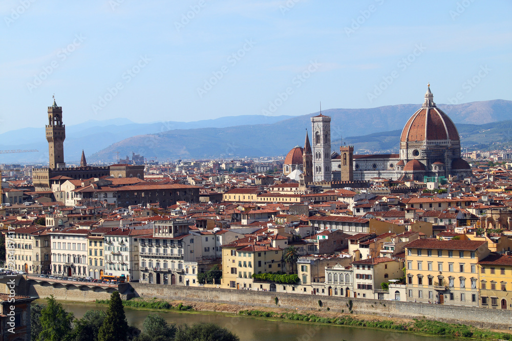 Florence Panorama seen from the Piazzale Michelangelo.
