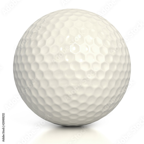 golf ball isolated over white background