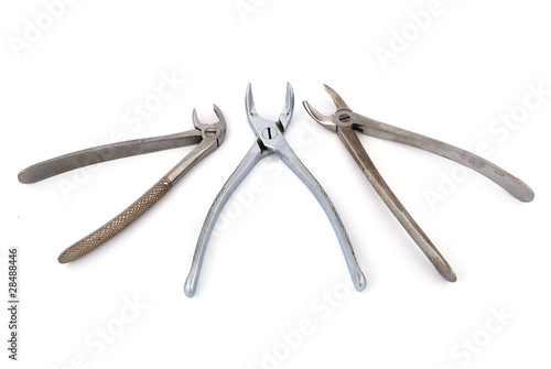 three dental pliers