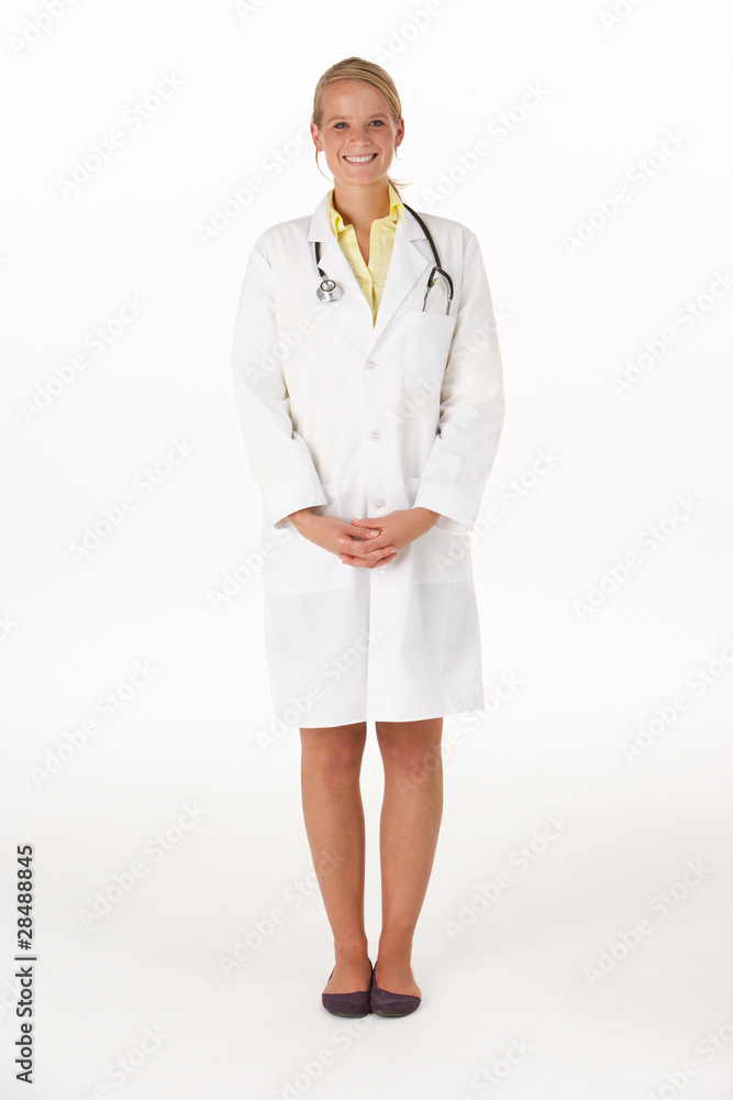 Female medical professional in studio Female medical professional in studio