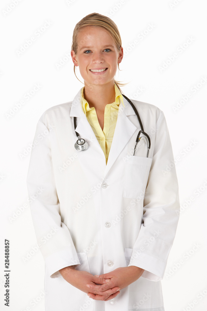 Female medical professional in studio Female medical professional in studio