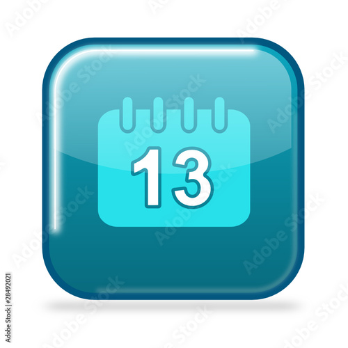 Button Kalender aqua