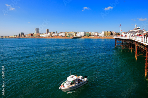 Day view of Brighton in East Sussex on the south coast of Great