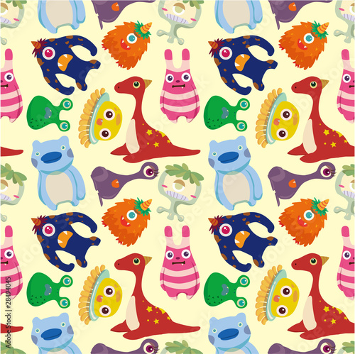 seamless monster pattern