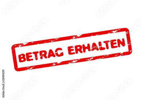 Betrag erhalten